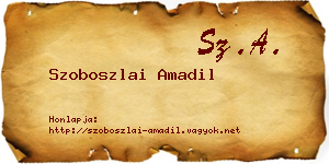 Szoboszlai Amadil névjegykártya